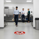 Premium Self-Adhesive No Food or Drink Floor Sign - Slip Resistant, Highly Durable, and High Visibility Design for Sensitive Areas