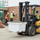 Premium Heavy Duty Mortar Tub with Forklift Slots for Easy Transportation, 250L Capacity and Durable MDPE Construction