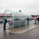 Premium Heavy Duty Shopping Trolley Shelter with Galvanised Steel Frame and PETG Roof for Organised Retail Storage