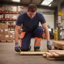 Premium Hi-Vis Professional Driver's Trousers with Inner Knee Pad Pockets and Expanding Back Pockets - Certified EN ISO 20471 Class 1