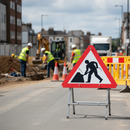 Professional Quick Fit Sign Face 7001 for Roadworks - 750mm Diameter, Durable and Versatile Usage