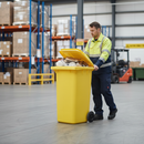 Premium 240 Litre Wheelie Bin - Heavy Duty Yellow Waste Container