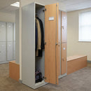 Single-Door Timber-Effect Locker with Cam Lock & Soft-Close Hinges