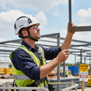 Premium Vented Safety Helmet with Removable Front Panel for Height Work and Accessory Compatibility