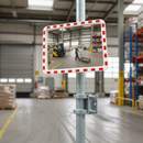 Premium Outdoor Traffic Mirror with Durable Acrylic Surface and Easy Mounting Bracket for Improved Visibility
