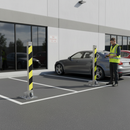Premium Removable Parking Post - Heavy Duty Lockable Bollard for Driveways with Corrosion Resistant Steel Construction