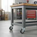 125mm Heavy Duty Swivel Plate Castor with Elastic Aluminium Centre