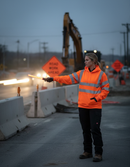 Professional High-Performance Hi-Vis Hoodie with Anti-Pill Fleece Fabric and Retro-Reflective Tape for Enhanced Visibility