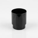 Black Single Downpipe Connector - Gloss Finish (view 2)