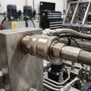 250 Bar QR Coupling, 3/8in BSP Female Thread, Nickel Brass