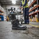 Premium Waterproof Safety Boot with Reinforced Aluminium Toe Cap and Supportive Insole for Outdoor Work Environments
