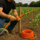 10mm Orange Polypropylene Rope 3 Strand – Heavy-Duty, UV-Resistant | 75m Coil – Tough & Versatile for Outdoor, Marine & DIY!