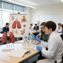 Professional Lung Anatomy Collection with Respiratory System Chart and Models for Education and Clinics