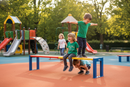 Premium Junior Backless Bench 1.5m - Durable Hardwood with Vibrant Colors for Schools and Parks