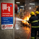 Automatic Fire Hose Reel – Includes Instructions Sign – Safety Use