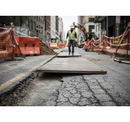 Premium Heavy Duty Steel Road Plate Trench Cover for Safe Excavation Protection - 2.4m x 1.2m, 420kg Capacity