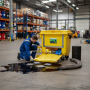 Heavy Duty Maintenance Spill Kit with 4 Wheeled Drop Front Bin