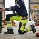 Premium High-Visibility Women's Work Trousers with Holster Pockets, Water Repellent and CORDURA Reinforcements