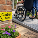 Caution Ramp Safety Signs – 1mm Rigid Plastic – Indoor/Outdoor Use