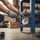 75mm Heavy Duty Braked Swivel Plate Twin Wheel Castor