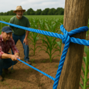 10mm Blue Polypropylene 3-Strand Rope 30m Coil – Strong 3-Strand Twisted Split-Film