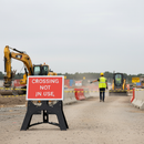 Professional Crossing Not In Use Sign 600x450mm - High-Performance Plastic with QuickFit Frame for Safety Compliance
