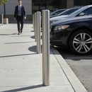 Premium Stainless Steel Bollard with Semi-Domed Top - 900mm Height for Enhanced Security and Aesthetic Appeal