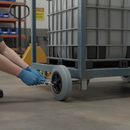 100mm Diameter Heavy Duty Wheel with Grey Rubber Tyre