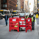 Premium Manhole Pedestrian Safety Barrier with High Density Polyethylene Construction for Enhanced Stability and Reflectivity