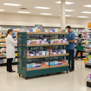 Professional Mobile Gondola Island with Wheels for Dynamic Retail Space Optimization