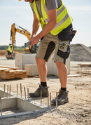 Premium Slim Fit Work Shorts with Stretch Fabric and Cordura Reinforcements for Enhanced Durability