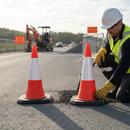 Premium Two Part Traffic Cone 750mm & 1 Metre with Reflective Sleeve for Road Safety Applications