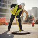 Premium Heavy Duty Manhole Cover Key 500mm Long - Durable Cast Iron for Easy Lifting of BT Covers