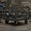 160mm Heavy Duty Swivel Plate Castor with Cast Iron Wheel