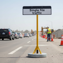 Professional Single File Traffic Sign Drop Supplement Plate 870x275mm for EnduraSign Frames