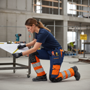 Premium Women's Hi-Vis Trousers with 4-Way Stretch, Segmented Reflectors, and Ventilation for Comfort and Safety