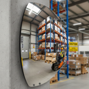 Premium Wide Angle Driveway Mirror with 180-Degree Viewing Angle and Universal Mounting Bracket for Enhanced Safety