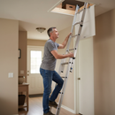 Premium Aluminium Loft Ladder with Handrail - 2 Section