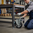 160mm Fixed Plate Heavy Duty Castor with Elastic Rubber