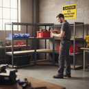 3x Heavy Duty Corner Shelving - 1600mm High - 200/280kg Capacity - Grey