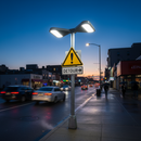 Professional Double-Sided Road Sign Light for 76mm Posts - High-Performance LED Illumination for Signs Up to 900mm Tall
