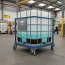 200mm Heavy Duty Braked Swivel Plate Castor Towable - 1000Kg Capacity