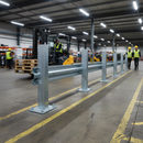 Premium 760mm Bolt Down RSJ Barrier Post - Heavy Duty Galvanised Steel for Maximum Support