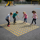 Premium Outline Only Number Grid Playground Marking for Educational Play - Non-Slip Design for Counting from 1-100