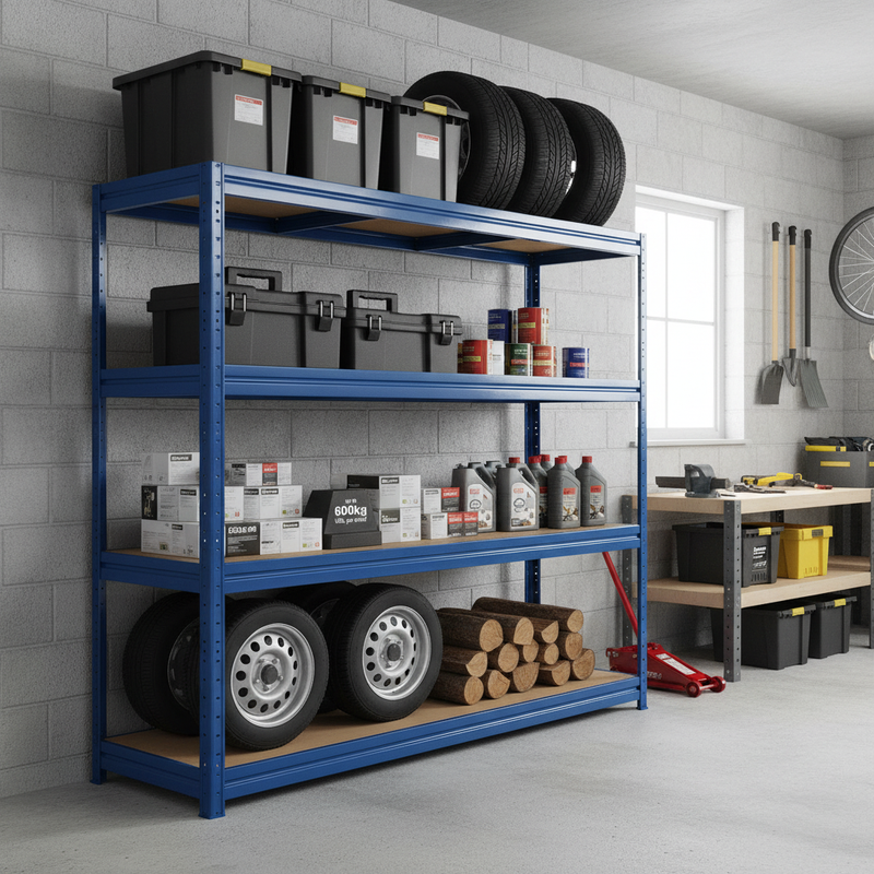 Heavy Duty Garage Shelving - 1770mm High - Supports Up to 600kg