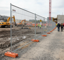 Premium Heavy Duty Temporary Fencing Panel 3.5m Wide x 2m Tall - Galvanised Steel Construction for Robust Site Security