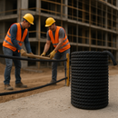 8mm Black Polypropylene 3-Strand Rope – Heavy-Duty, Weatherproof & UV-Resistant | 50m Coil