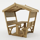 Wooden Arbour with Roof - 2.4m Width (view 2)