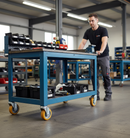 100mm Heavy Duty Fixed Plate Castor with Polyurethane Wheels