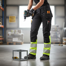 Premium Women's Hi-Visibility Trousers with 4-Way Stretch and Holster Pockets for Enhanced Comfort and Durability